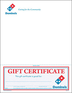 Letter with Promotional Gift Certificate