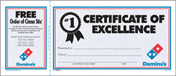SAC - Certificate of Excellence