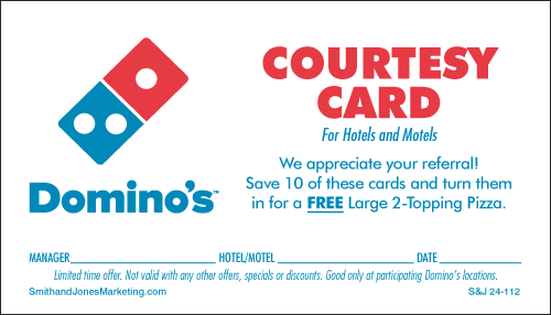 Hotel/Motel Courtesy Card