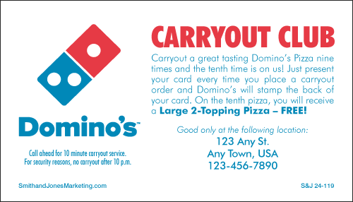 Carry Out Club Card (2-Sided)