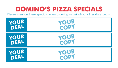 Domino's Club Card (2-Sided)