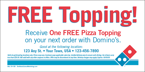 Free Topping Coupon