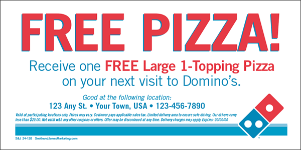 Free Pizza Coupon