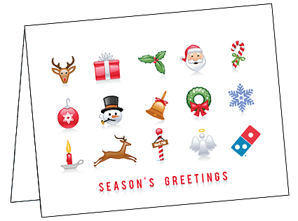 Christmas Symbols Notecard
