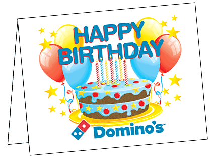 Birthday Cake & Balloons Notecard