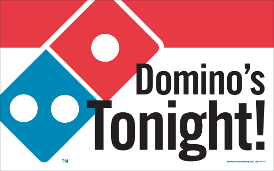 Domino's Tonight Banner [4' x 2-1/2']