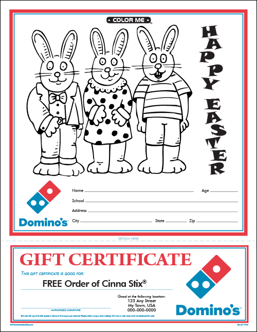 Easter Color Me Sheet