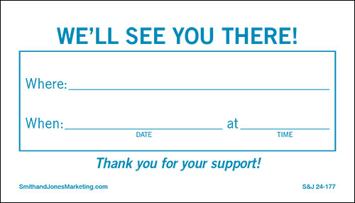 Pizza Party Fundraising Card (2-Sided)