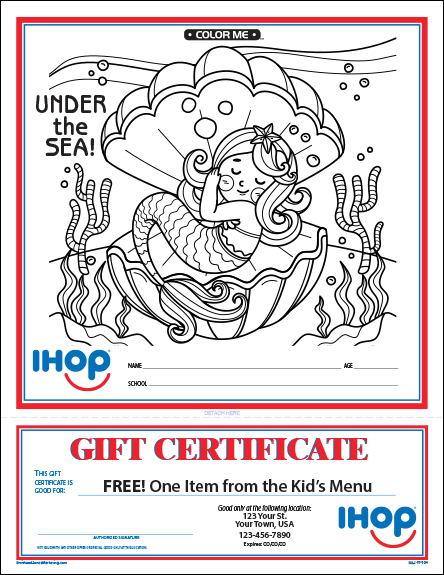 Under the Sea Color Me Sheet