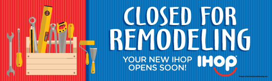 "Closed for Remodeling" Banner