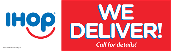 "We Deliver" Banner (Call for Details)