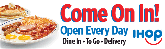 "Come On In" Banner (Breakfast)