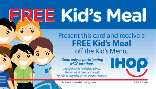 Free Kids Meal BCS Card (Stock)