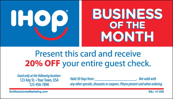 Business of the Month BCS Card