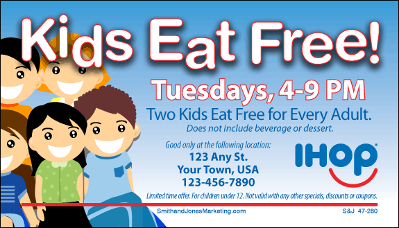 Kids Eat Free BCS Card