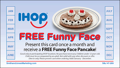 Free Funny Face Once a Month for 1 Year BCS Card (Stock)