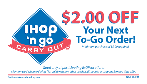 IHOP 'N Go Carry Out BCS Card (Stock)