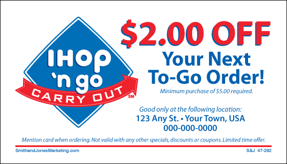 IHOP 'N Go Carry Out BCS Card