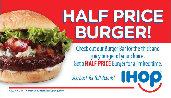 Half Price Burger BCS Card (2-Sided)