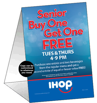 Senior BOGO Table Tent