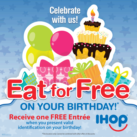 Eat Free on Your Birthday Cling (2' x 2')