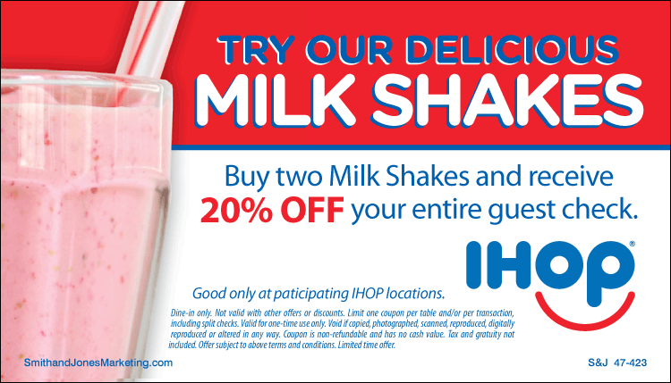 Milk Shake Discount BCS Card (Red & Blue) [Stock]