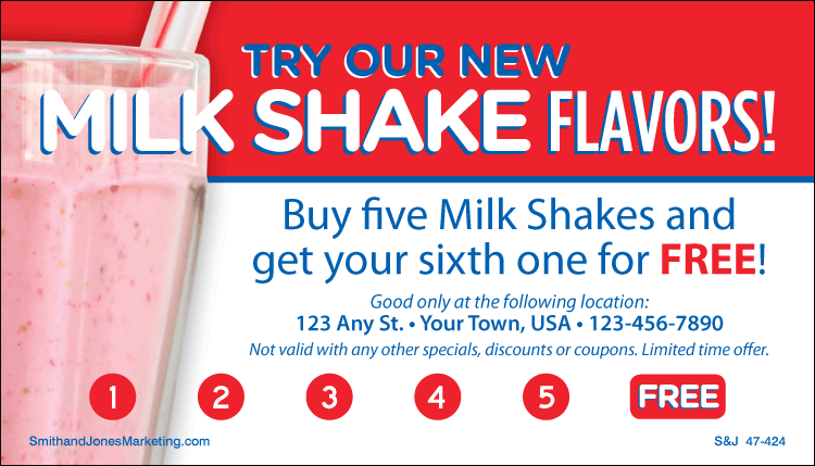Milk Shake Frequency BCS Card (Red & Blue)