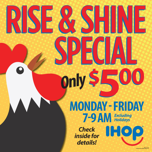 Rise & Shine Special Window Cling (2' x 2')
