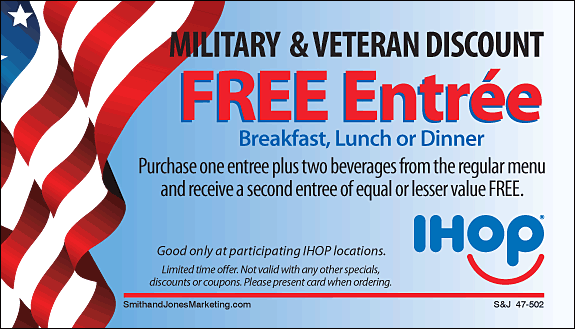 Military & Veteran Discount BCS Card (Stock)