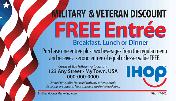 Military & Veteran Discount BCS Card