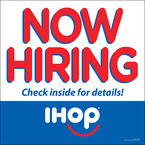 Now Hiring Window Cling [Check Inside for Details] (2' x 2')