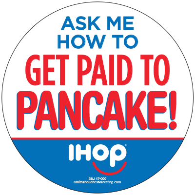 Get Paid to Pancake Crew Button