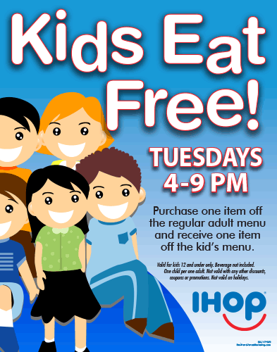 "Kids Eat Free" Poster