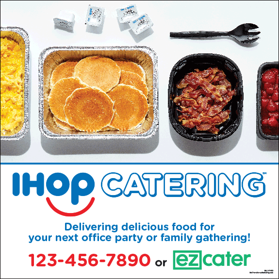 IHOP Catering Window Cling (Phone Number and ezCater) [2' x 2']