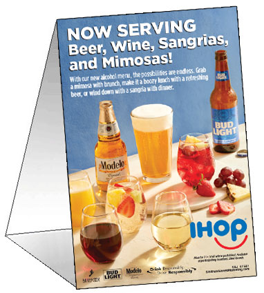Beer and Wine Table Tent