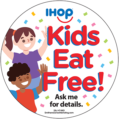 Kids Eat Free Crew Button