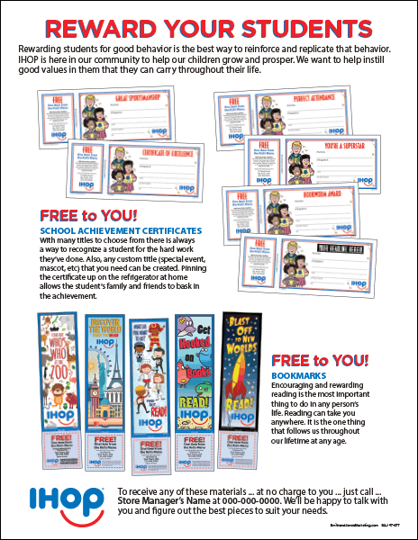 FREE! School Achievement Certificate and Bookmark Promo Letter