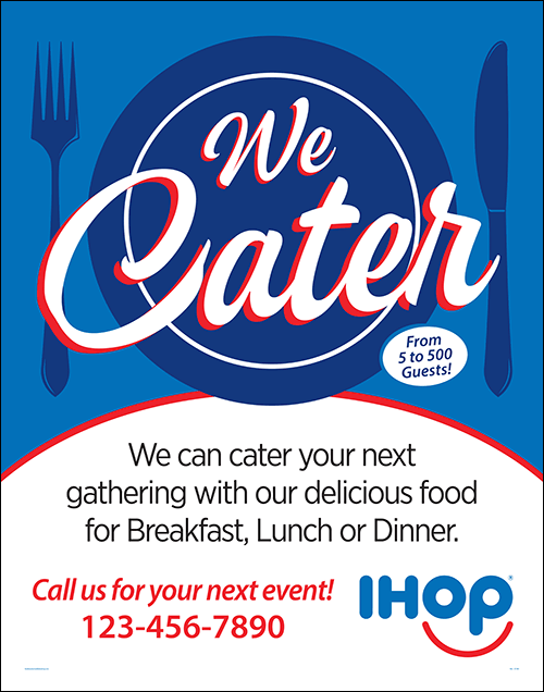 "We Cater" Poster "We Cater" Poster