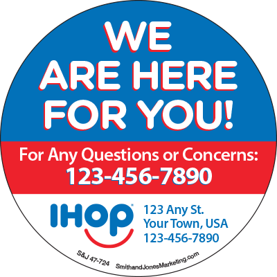 We Are Here For You Sticker