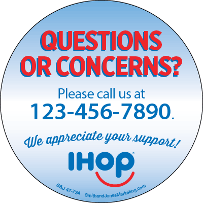 Questions or Concerns Sticker