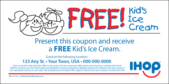 Free Kid's Ice Cream Coupon - Click Image to Close