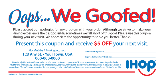 Oops ... We Goofed! Coupon - Click Image to Close