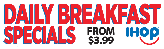 Daily Breakfast Specials Banner - Click Image to Close
