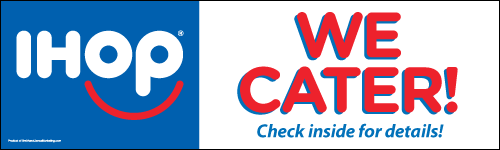 "We Cater" Banner - Click Image to Close