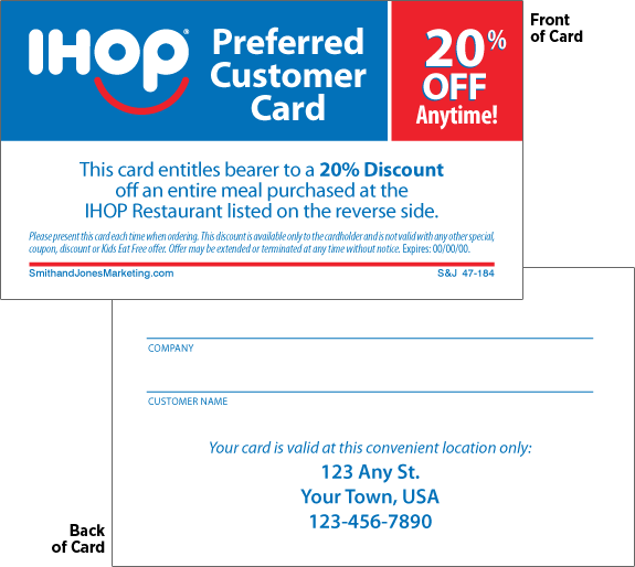 Preferred Customer BCS Card (2-Sided) - Click Image to Close