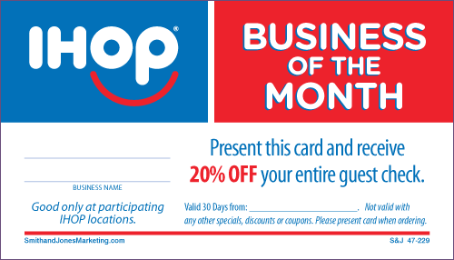 Business of the Month BCS Card (w/Line for Business Name) (Stk) - Click Image to Close