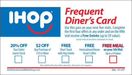 Frequent Diner BCS Card (Stock) - Click Image to Close