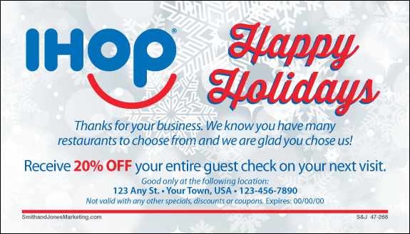 Happy Holidays BCS Card (Snow) - Click Image to Close
