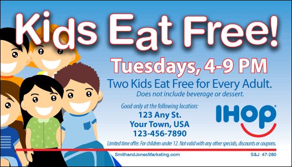 Kids Eat Free BCS Card - Click Image to Close