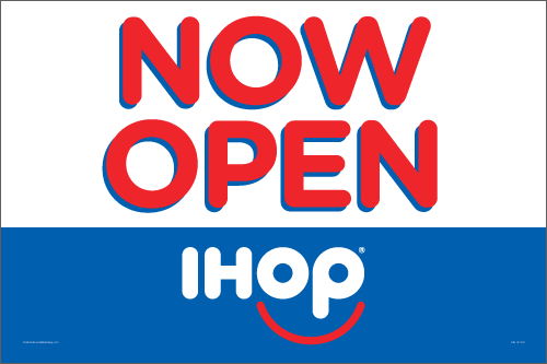 Now Open Yard Sign - Click Image to Close